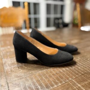 Time and Tru Black Block Heel Pumps